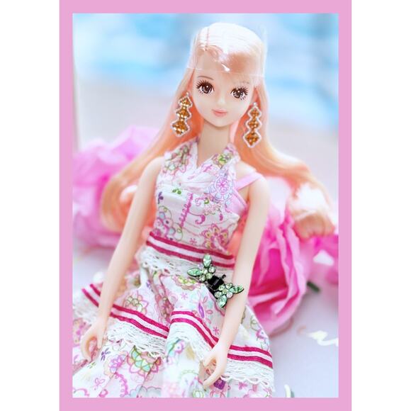 Takara Japan Jenny Friend SAYAKA Original Licca Castle Doll Little Factory Dress